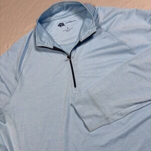 Onward Reserve Quarter Zip Pullover Mens Size M Blue Performance Heathered Golf